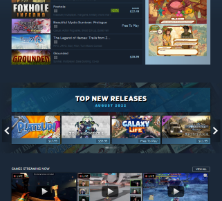Steam Front Page Screencap 4